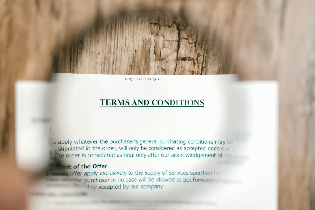 Contract documentation under review